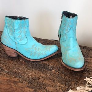 Turquoise Booties